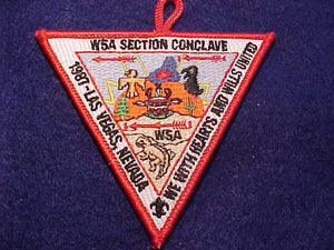 1987 W5A SECTION CONCLAVE PATCH, LAS VEGAS, NEVADA