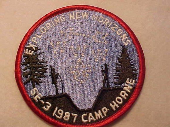 1987 SE3 SECTION CONCLAVE PATCH, CAMP HORNE