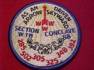 1988 W1B SECTION CONCLAVE PATCH