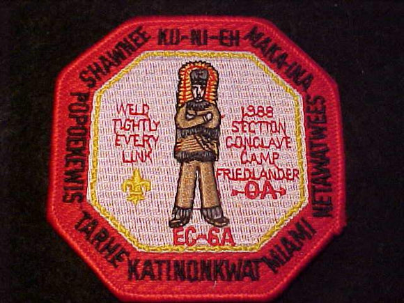 1988 EC6A SECTION CONCLAVE PATCH, CAMP FRIEDLANDER