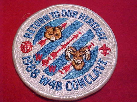 1988 W4B SECTION CONCLAVE PATCH