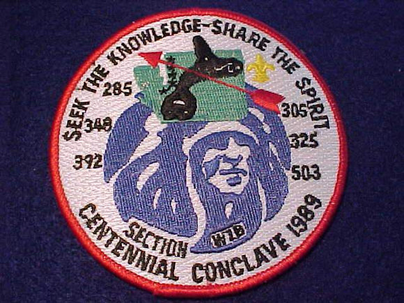 1989 W1B SECTION CONCLAVE PATCH