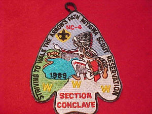 1989 NC4 SECTION CONCLAVE PATCH, MITIGWA SCOUT RESV.