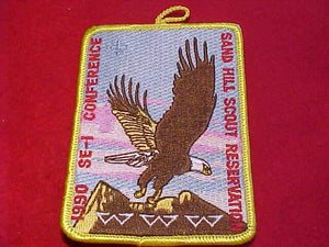 1990 SE1 SECTION CONFERENCE PATCH, SAND HILL SCOUT RESERVATION