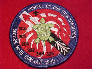 1990 W1B SECTION CONCLAVE PATCH