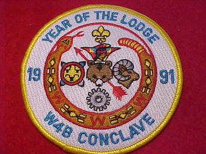 1991 W4B SECTION CONCLAVE PATCH