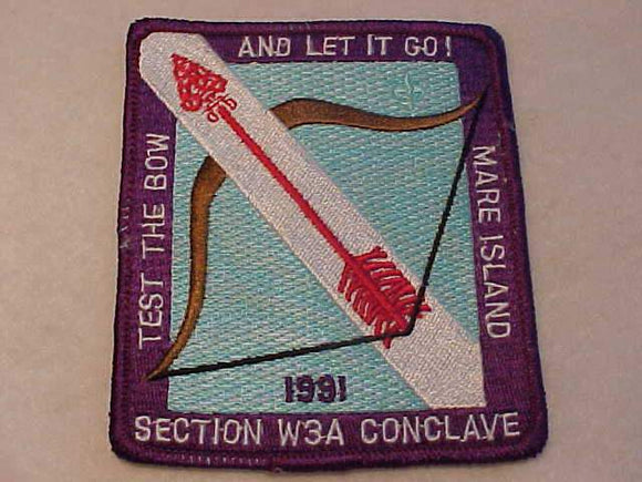 1991 W3A SECTION CONCLAVE PATCH, MARE ISLAND