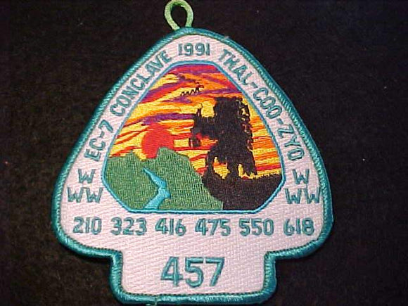 1991 EC7 SECTION CONCLAVE PATCH, THAL-COO-ZYO 457