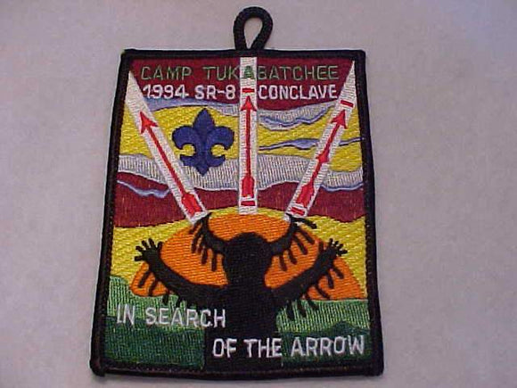 1994 SR8 SECTION CONCLAVE PATCH, CAMP TUKABATCHEE