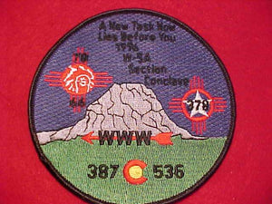 1996 W5A SECTION CONCLAVE PATCH, HOST LODGE 378 GILA