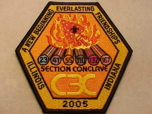 2005 C3C SECTION CONCLAVE PATCH, ILLINOIS - INDIANA