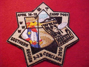 2010 SR2-3N SECTION CONCLAVE PATCH, CAMP POST