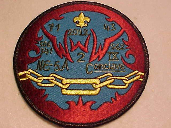 2012 NE5A 2012 W5NSECTION CONCLAVE PATCH