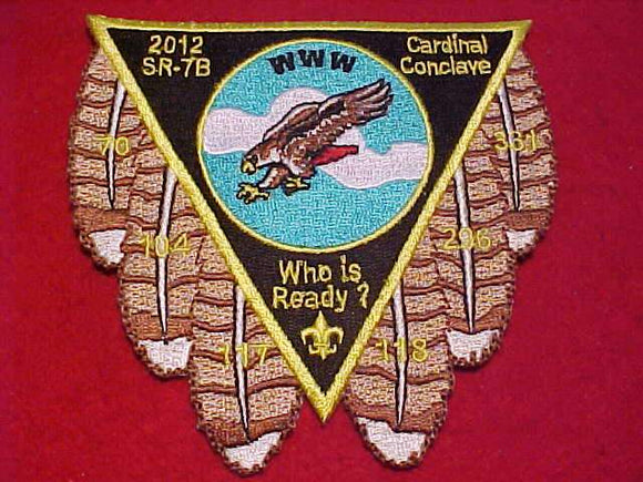 2012 SR7B SECTION CONCLAVE PATCH, CARDINAL CONCLAVE