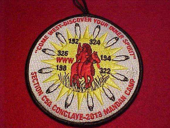 2013 C5A SECTION CONCLAVE PATCH, MANDAN CAMP