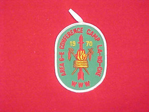 1970 AREA 6E CONFERENCE PATCH, CAMP LA-NO-CHE HOST