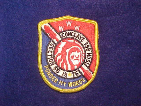 1976 SECTION C5B CONCLAVE PATCH, HOST LODGE 396 NEATOKA