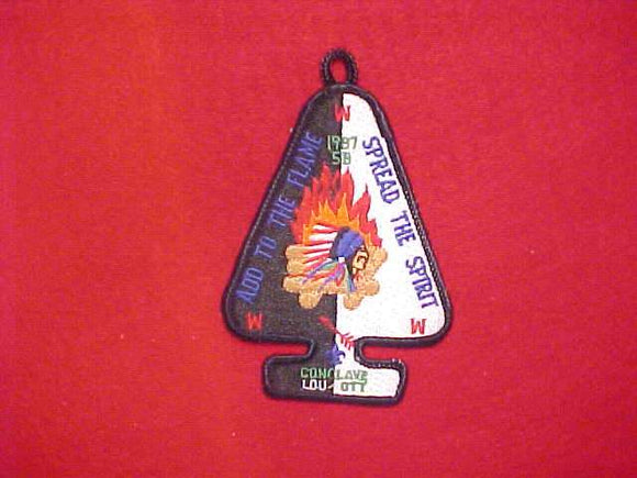 1987 SECTION EC5B CONCLAVE PATCH, HOST LODGE 513 LOU OTT