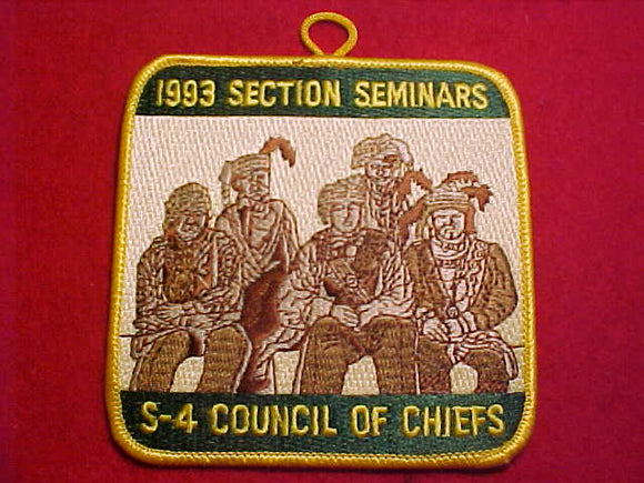 1993 PATCH, SECTION S4 SECTION SEMINARS, COUNCIL OF CHIEFS