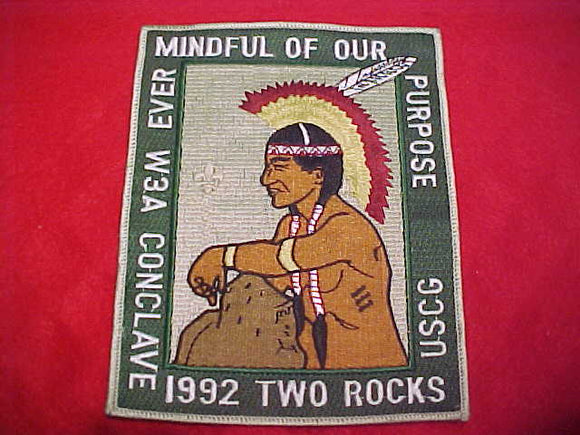 1992 SECTION W3A CONCLAVE JACKET PATCH,5 1/4