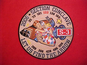 SECTION S-3 CONCLAVE JACKET PATCH, 8" DIAMETER, 2006