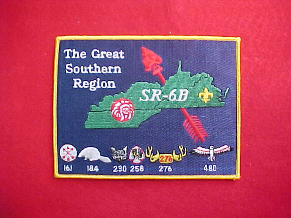 SR6B SECTION JACKET PATCH, NO DATE, YELLOW BORDER, 5X6.75