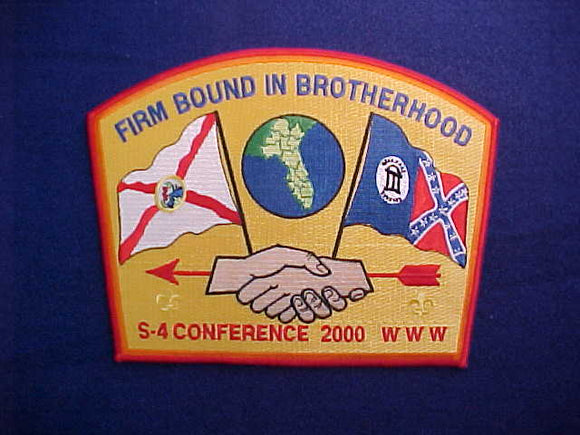 2000 S4 CONFERENCE JACKET PATCH, 6X8