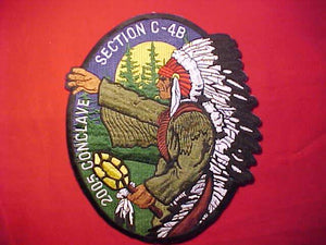 2005 JACKET PATCH, SECTION C4B CONCLAVE, 6.5 X 8.5"