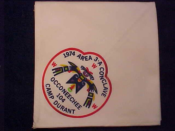 1974 SE3A SECTION CONCLAVE N/C, HOST LODGE 104 OCCONEECHEE, CAMP DURANT