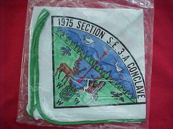 1975 SE3A SECTION CONCLAVE N/C, HOST LODGE 208 UWHARRIE, MINT IN ORIG. BAG