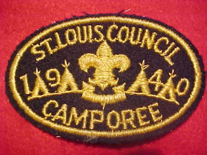 1940 ACTIVITY PATCH, ST. LOUIS COUNCIL CAMPOREE
