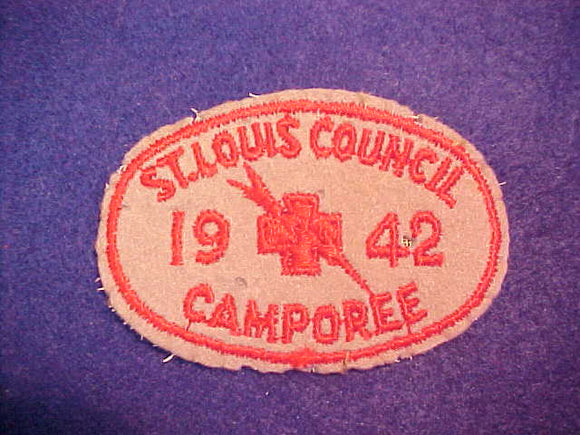 1942 ST LOUIS COUNCIL CAMPOREE, USED