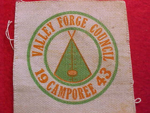 1943, VALLEY FORGE COUNCIL CAMPOREE