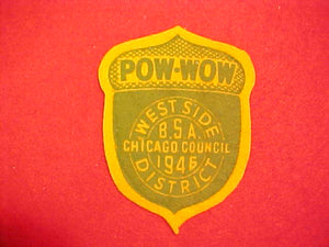1946 CHICAGO COUNCIL,WEST SIDE DISTRICT POW-WOW