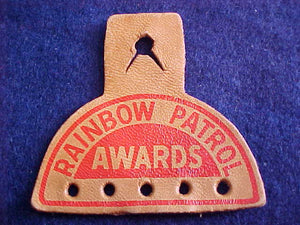 1950'S, RAINBOW PATROL AWARDS, LEATHER