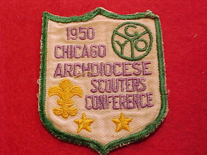 1950, CHICAGO COUNCIL, ARCHDIOCESE SCOUTERS CONFERENCE, USED