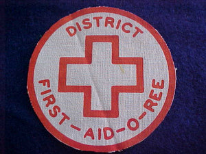 1950'S, TALL PINE COUNCIL DISTRICT PATCH, FIRST AID-O-REE