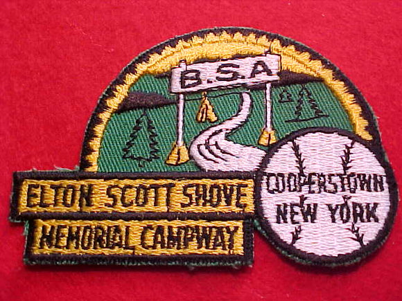 1950'S, COOPERSTOWN, NEW YORK, ELTON SCOTT SHOVE MEMORIAL CAMPWAY