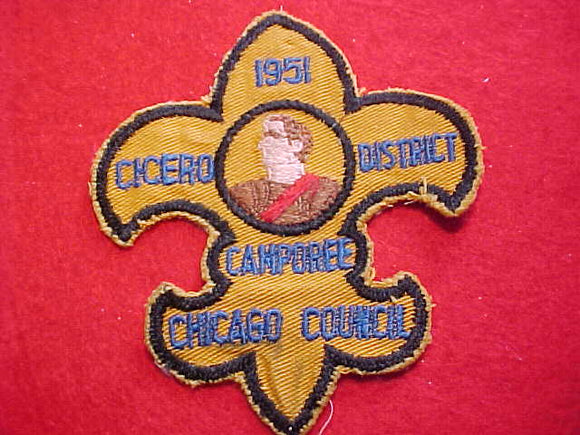 1951, CHICAGO COUNCIL, CICERO DISTRICT CAMPOREE, USED