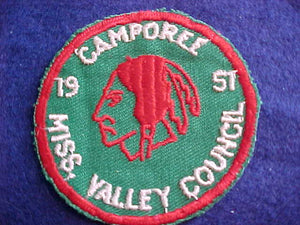 1951, MISSISSIPPI VALLEY COUNCIL CAMPOREE