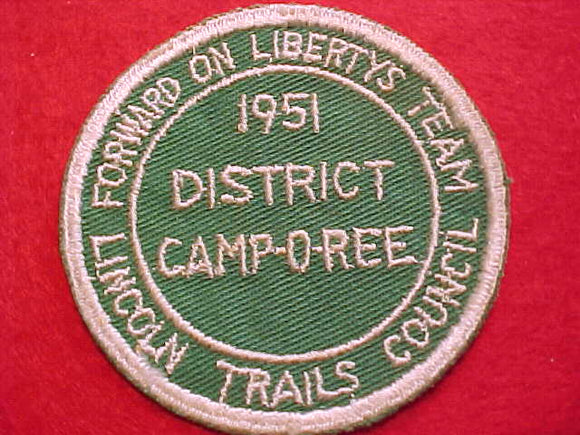1951, LINCOLN TRAILS COUNCIL DISTRICT CAMPOREE
