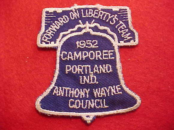 1952, ANTHONY WAYNE COUNCIL CAMPOREE, PORTLAND, INDIANA