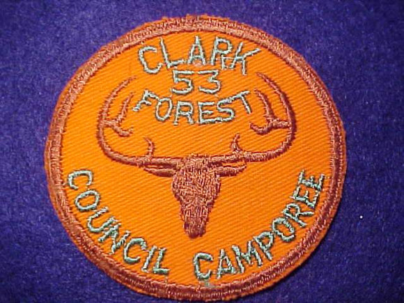 1953 PATCH, CLARK FOREST C. CAMPOREE