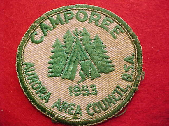 1953, AURORA AREA COUNCIL CAMPOREE, USED