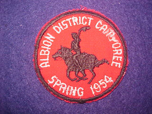 1954 ALBION DISTRICT CAMPOREE (THREAD BREAK)