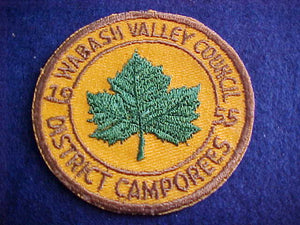 1955, WABASH VALLEY COUNCIL DISTRICT CAMPOREES