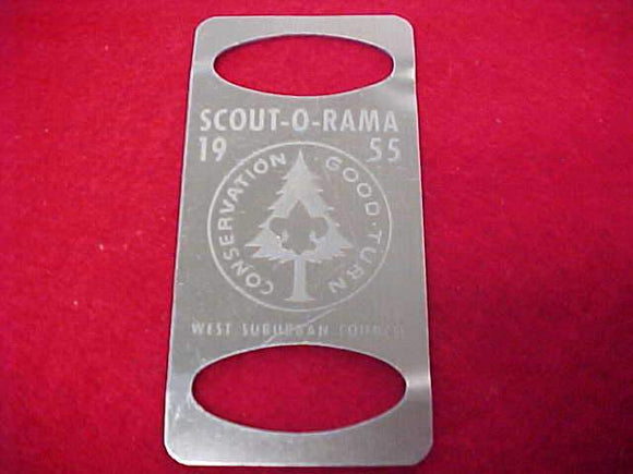 1955 N/C SLIDE, WEST SUBURBAN COUNCIL, CONSERVATION GOOD TURN SCOUT-O-RAMA, METAL