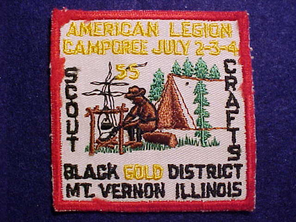 1955 MT. VERNON, ILLINOIS, BLACK GOLD DISTRICT CAMPOREE