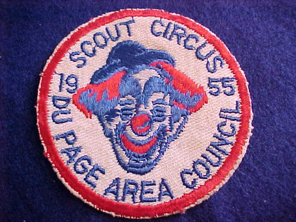 1955, DU PAGE AREA COUNCIL SCOUT CIRCUS, USED