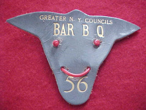 1956 N/C SLIDE, GREATER NEW YORK COUNCILS, BAR B Q, LEATHER